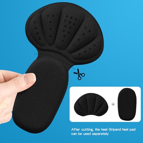Adhesive Back of Heel Cushion Pads, Heel Grips Inserts for Boots, Too Big Loose Shoes, Reusable Heel Guards Liners for Women Men, Improve Shoe Fit