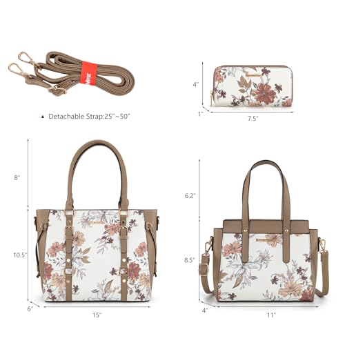 Image of Montana West 3PCS Purses for Women Tote Bag and Wallet Set Shoulder Satchel Handbags