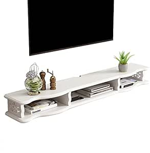 Schwebender TV-Schrank Zur Wandmontage - Moderner Medienschrank Mit Schubladen & Kabelmanagement