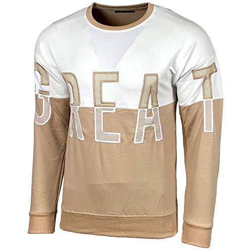 Baxboy 3764 - Sudadera con capucha para hombre, manga larga, color crudo, talla S Cover