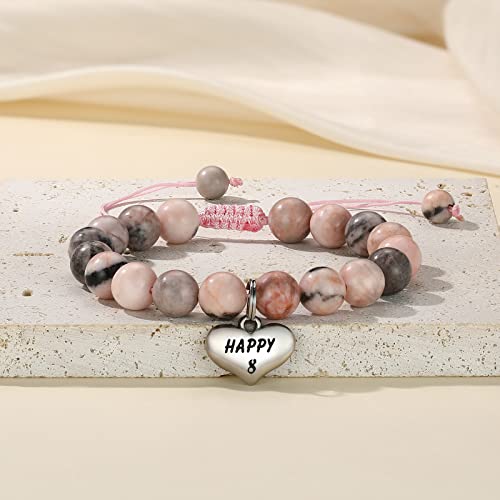 Image of MIXJOY Happy Birthday Gifts for Women, Birthday Braided Beads Bracelet Gifts for Turning Age Daughter Granddaughter Niece