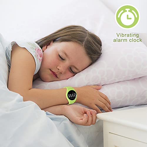 Image of Kids Watches for Girls Boys Digital Sport Watch with Step Counter Pedometer Vibration Alarm Clock, No App Waterproof Fitness Tracker Kids Watch Boys Girls Teens Students Ages 5-16