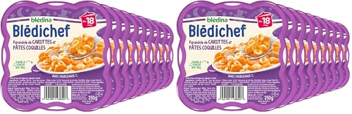 Blédichef Repas Bébé 18 Mois Blédina avec Morceaux et Faible Teneur en Sel