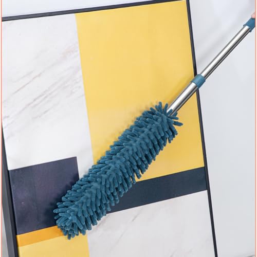 Microfiber Duster for Cleaning, Hand Dusters for Cleaning Washable Detachable Cleaning Brush Cleaning Supplies for Home (Dark Blue)