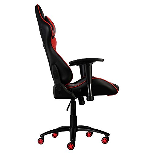 Thunder X3 TGC15 Sedia da Gioco in Metallo, Rossa