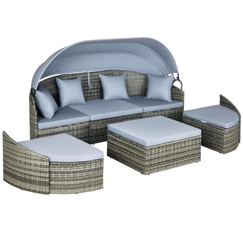 Outsunny 4-Piece Convertible Daybed