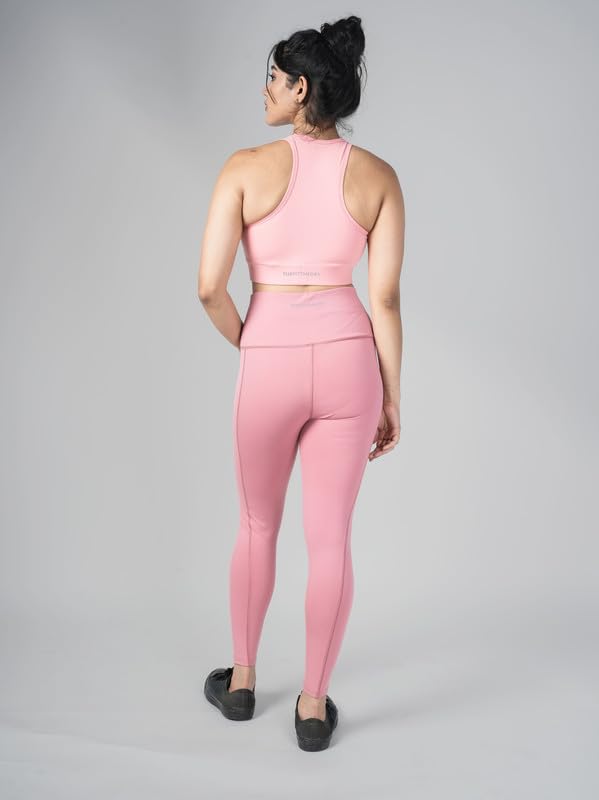 Image of Gym Wear Co-ord Set for Women Stretchable Top & Leggings for Women's & Girls Suitable for Yoga Jogging & Gym Western Coord Set