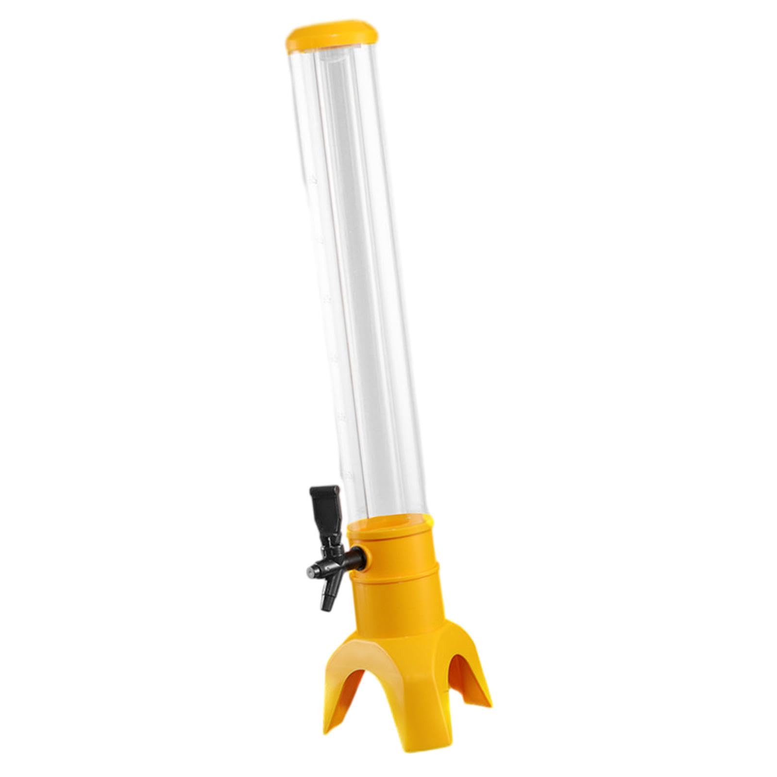 Beer Dispensers Large Capacity Clear Tower Dispenser for Wedding Beer Yellow-image-43