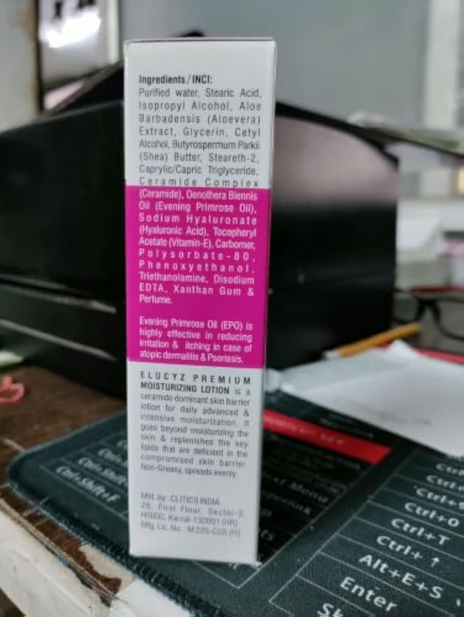ELUCYZ Premium Moisturising Lotion with Ceramide, 100ml