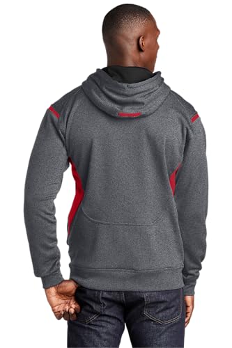 SPORT-TEK Unisex Tech Fleece Colorblock Hooded Sweatshirt3