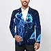 Jellyfish Underwater World Magic Men's Fashion Suit Jacket Slim 2 Button Blazer Casual Business Party Dress Coats M