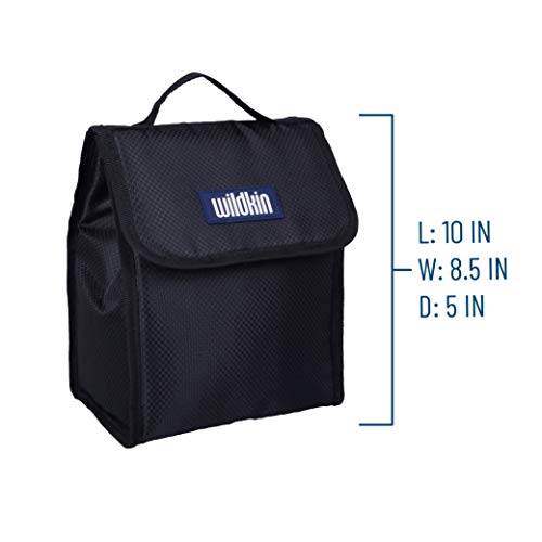 Wildkin Kids Insulated Lunch Bag For Boys & Girls, Reusable Lunch Bag Is Perfect For Daycare & Preschool, Ideal Size For Packing Hot Or Cold Snacks For School & Travel Lunch Bags (Rip-Stop Black) #TOP4