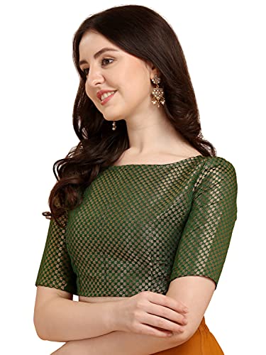 Image of OOMPH! Women's Art Silk Solid Half Sleeve Fitted Blouse Pack of 1