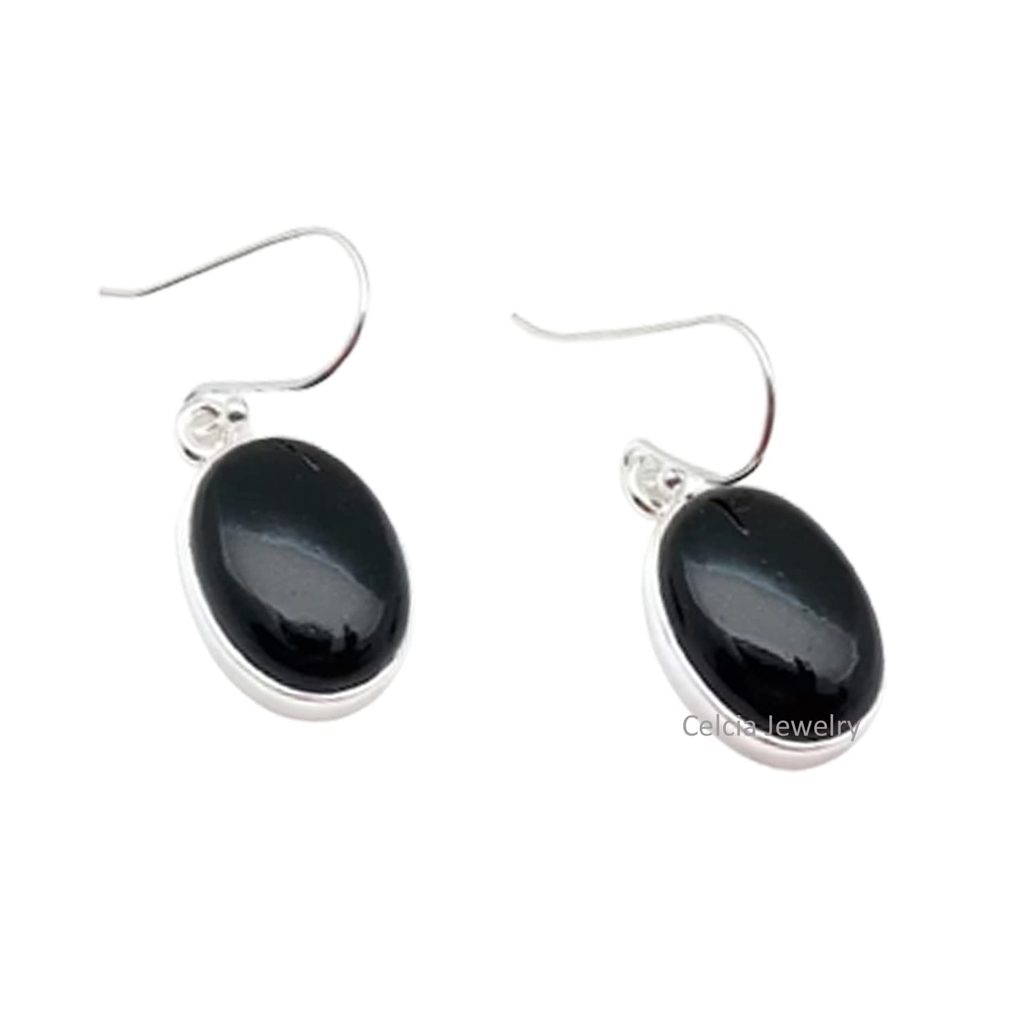 Pendientes colgantes de plata de ley 925 maciza para mujer, amatista natural, piedra preciosa púrpura, hermosos pendientes hechos a mano con piedra natal de febrero
