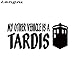 JYIP Il mio Altro Veicolo è Un Tardis Doctor Who Decal Adesivo per paraurti per finestrino Bianco