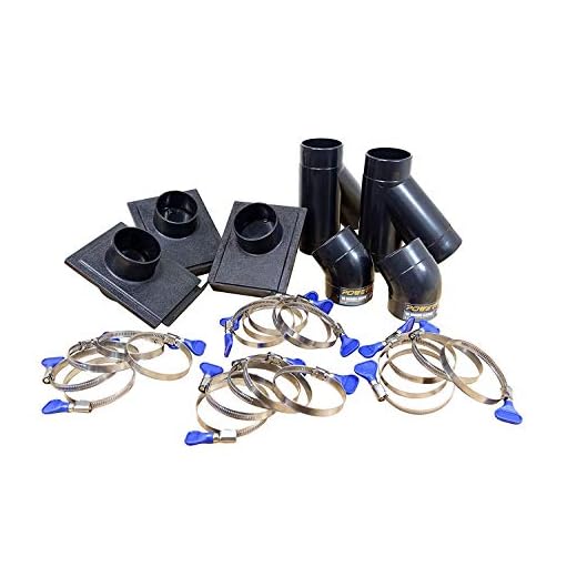 POWERTEC 70200 2-1/2” Dust Collection Fittings Kit – Three Machine Assortment