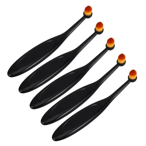 Artibetter 5pcs Pinceaux à Encre en Pbt pour Mélange Uniforme d'encre sur Papier, Brosses Noires pour Tampons et Dessin en Artisanat Créatif