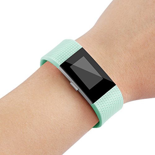 Pacote com 6 pulseiras esportivas compatíveis com Fitbit Charge 2, pulseiras de substituição ajustáv