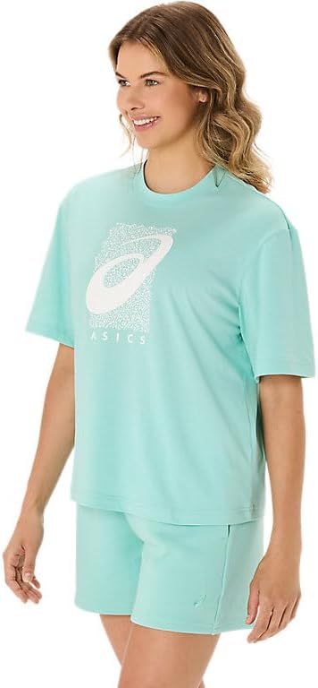 ASICS Women's TRAINING CORE SPIRAL GRAPHIC RELAXED TEE Apparel