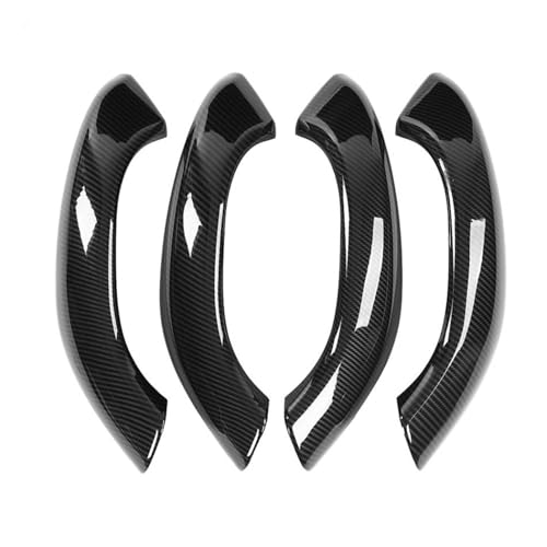 Genérico Manijas de las puertas interiores del coche 4pcs de fibra de carbono estilo de la manija de la puerta interior del coche Cubierta Auto Accesorios Para BMW X1 X2 2016-2019