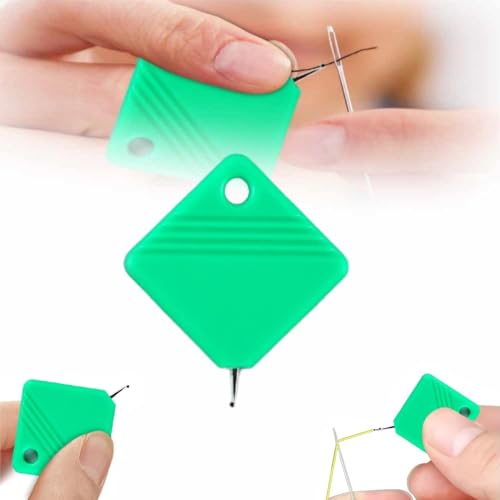 Image of 2024 Newest Automatic Needle Threaders for Hand Sewing, Embroidery Floss, Sewing Machine Needle Threader, Sewing Supplies Tool, Fits All Needle Sizes (Green, 1 PCS)