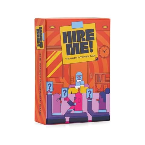Hire Me - Wacky Job Interview Party Game, Clarendon Games, Ages 10+, 2-6 Players Cover