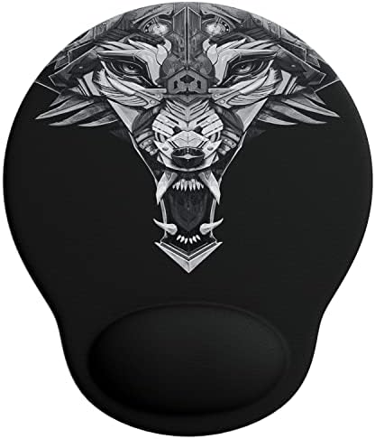 TITANWOLF - Large Mouse Pad with wrist rest - Mouse Mat with gel pad - mousepad - ergonomic wrist support Gaming - water repellent and washable