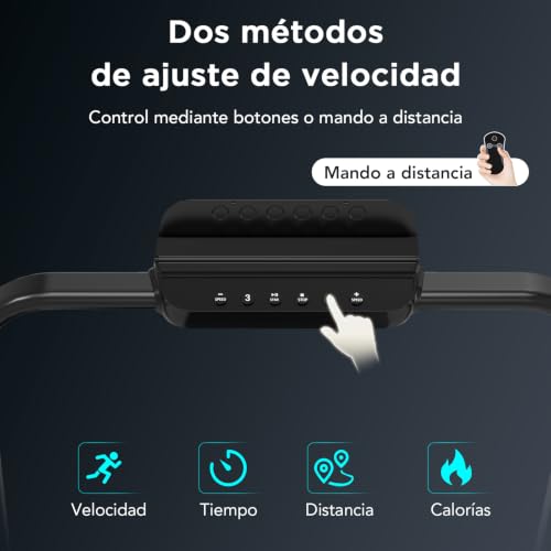 Cinta de correr plegable con motor de 1400W y pantalla LCD 3