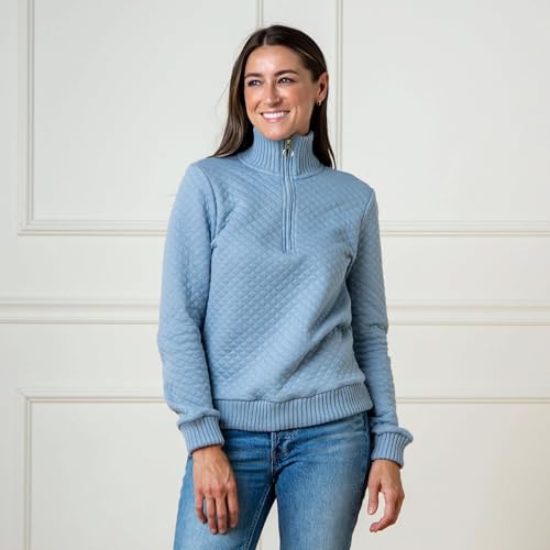 Image of Hope & Henry Women's Classic Long Sleeve Pullover Sweater