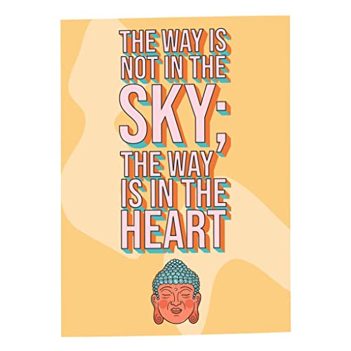 Poster Buddha zen inspirant idéal pour créer un coin méditation et yoga à la maison