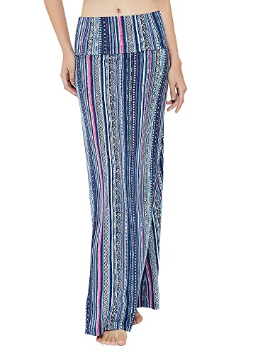 Image of Urban CoCo Women's Stylish Spandex Comfy Fold-Over Flare Long Maxi Skirt