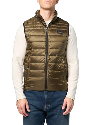 Image of BOSS Men's Lightweight Nylon Patch Logo Puffer Vest