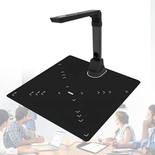 Escáner De Documentos Profesional A3/A4 18mp con OCR Multilingüe, Cámara USB Plegable con LED De 3 Niveles Y Corrección Inteligente, para Oficina Y Universidad