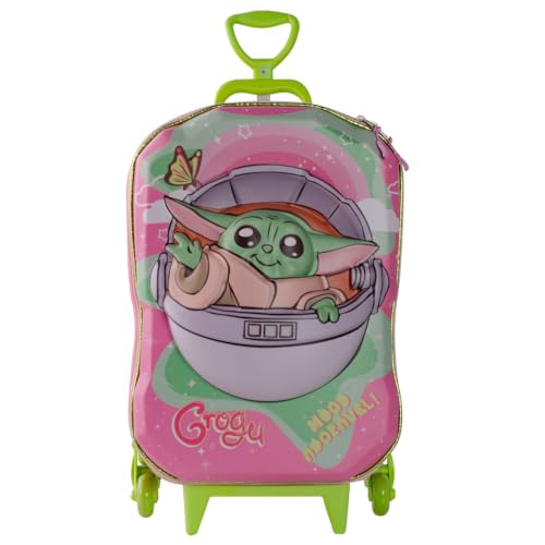 MOCHILA 3D MAXTOY STAR WARS GROGU ROSA