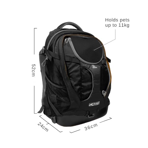 Kurgo G-Train Sac à Dos, Gris Chiné – vue 2