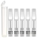 510 Threaded Cartridges 1.0ml Atomizer Carts Electric Inhaler CBD Tank for E Cigarette Vape Pen Battery, Nicotine Free