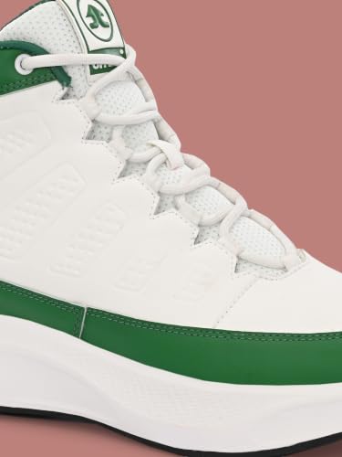 Image of OFF LIMITS Griffith Basketball Boots for Men | High-Top Lace-Up Shoes with Memory Foam Comfort & Durable Sole for Basketball Games, Practice Sessions, Campus Wear & Streetwear