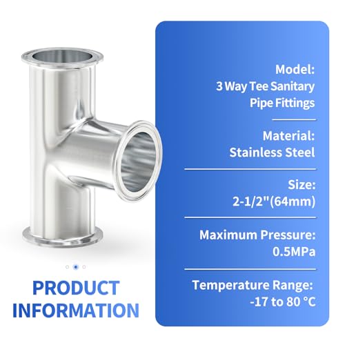 Compatible avec Tri Clamp 2,5 pour vos circuits de brassage maison - 5