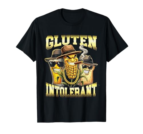 Drôle de gluten intolérant étrangement spécifique Vintage Rap Meme T-Shirt