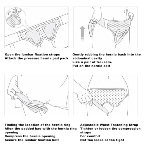Faja para Hernia, ajuste ergonómico, talla L, negra miniatura 4