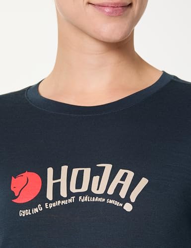 Fjällräven Damen Hoja Wool T-Shirt, Dark Navy, XS