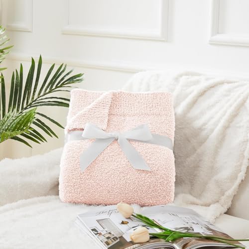 Image of CYMULA Kids Blanket for Boys Girls 30x40 inches, Soft Cozy Warm Fuzzy Swaddle Throw Blanket for Crib Stroller, Pink