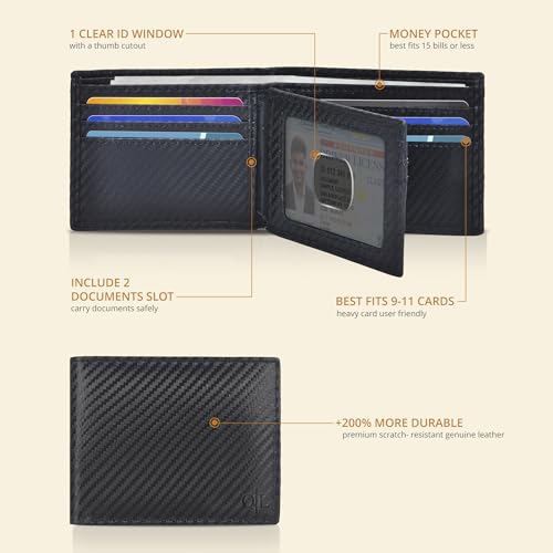 Clifton Heritage Leather wallets for men - Rfid slim leather wallet for men wallets credit card front pocket wallet