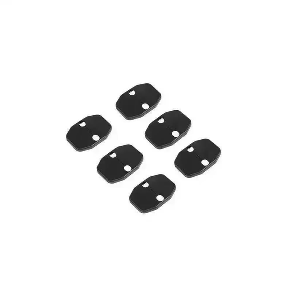 Car Door Lock Decoration Cover for Jeep for Compass for Patriot for Grand for Cherokee for Renegade for Wrangler JK Interior Trim Decal Decoration Accessories(6 pcs Black)