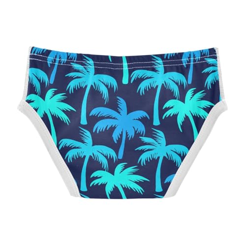 Summer Palm Tree Blue Toddler Boy's Underwear 2T 23022092