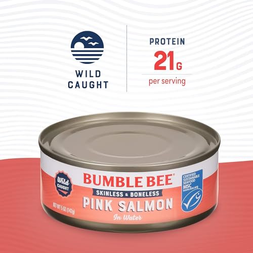 Bumble Bee Skinless & Boneless Chunk Light Pink Salmon in Water, 5 Oz