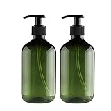 2 Stück Pet Lotion Flasche Seife und Lotion Spender Duschgel Shampoo Flasche 500ml Transparent Recycelbar zu Hause während der Reise Handlotion Container