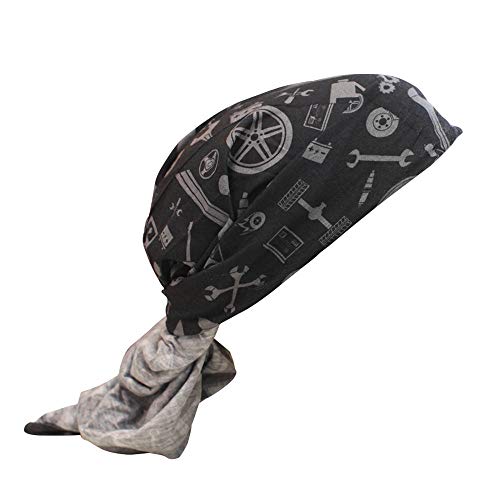 NTK, Bandana, Mechanik, Unissex, Com Proteção Solar UV 50+, Microfibra Poliéster, Estampada, Preto