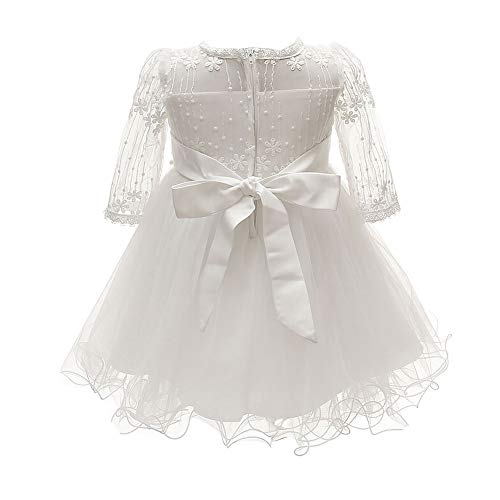 Happy Cherry Baby Girls Long Sleeves Tulle Tutu Dress Christening Baptism Gowns2