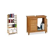 Produkt 1: Schick und funktional - In diesem Standregal können Sie eine Vielzahl an Büchern, Akten oder auch CDs und Videos verstauen - Zum besonderen Blickfang wird das Regal durch die originelle Leiter-Form